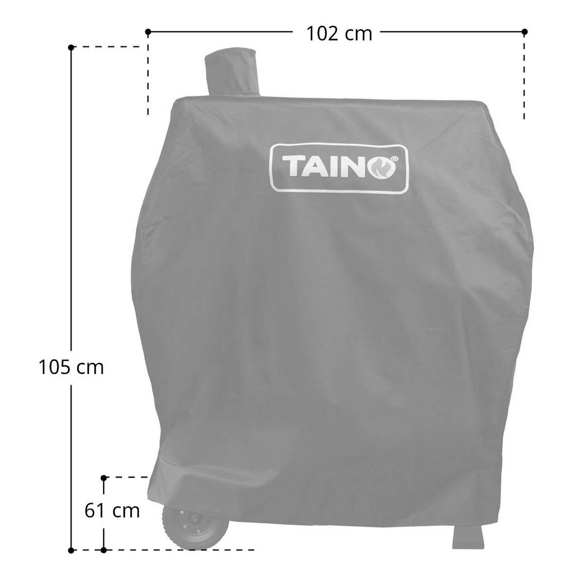 GRILLABDECKPLANE HERO XXL - Schwarz, Textil (102/105/61cm) - TAINO