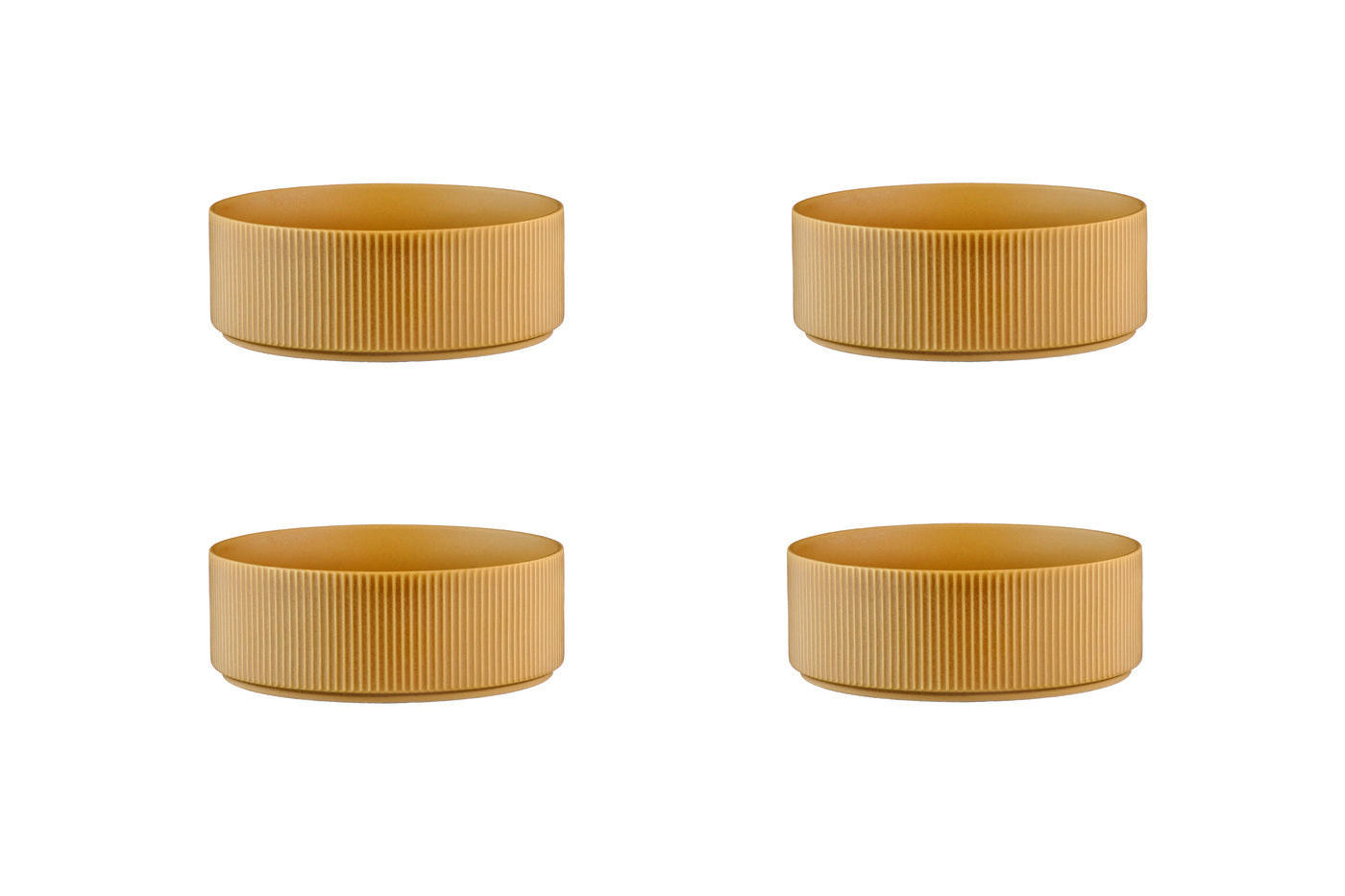 SCHALEN Scandi Ø16,5cm - 4er-Set - Ocre - Gelb, Keramik (16.5cm) - Björn