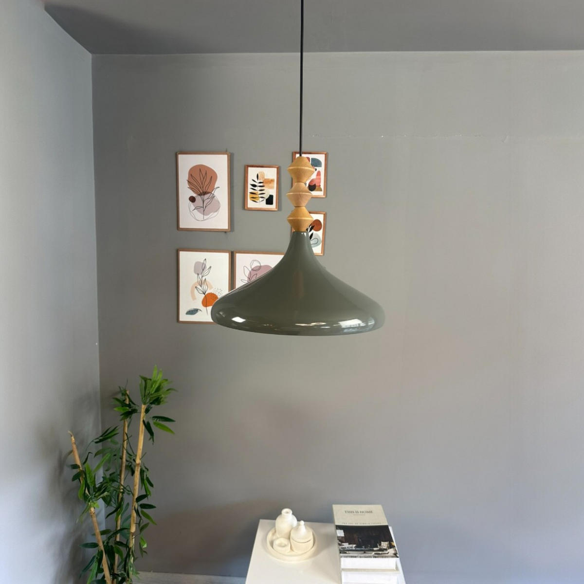 PENDELLEUCHTE Oslo - Anthrazit, Metall (35/35/21cm) - Bamyum