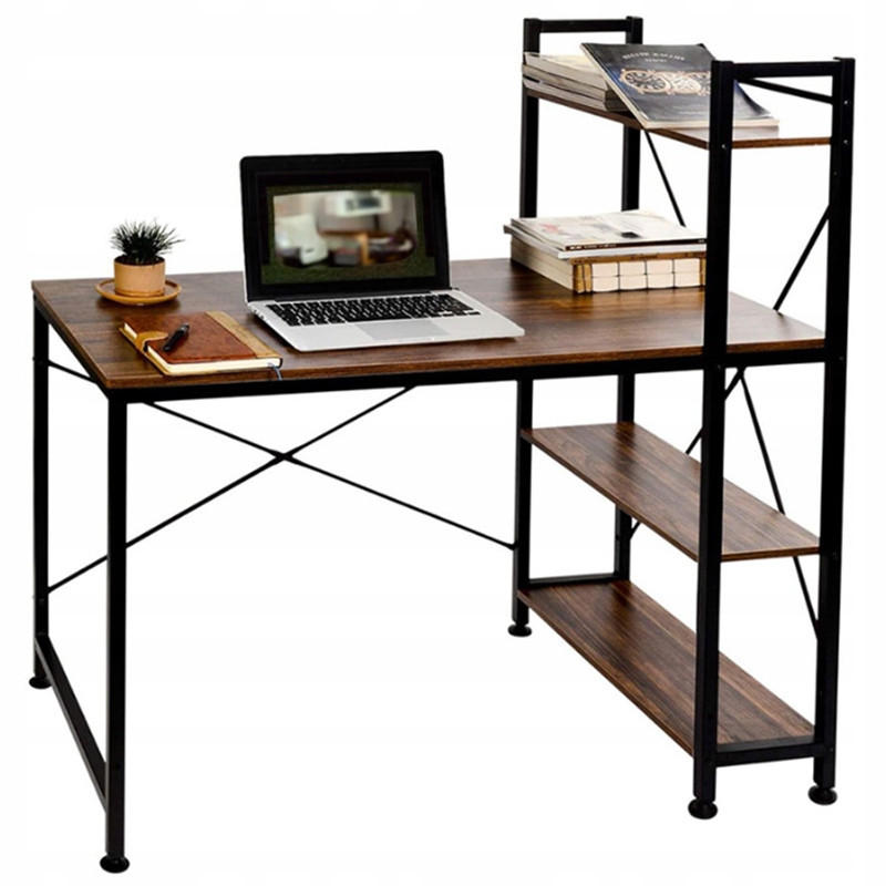 SCHREIBTISCH, braun 120x120x60cm - Braun, Holzwerkstoff (60/120/120cm)