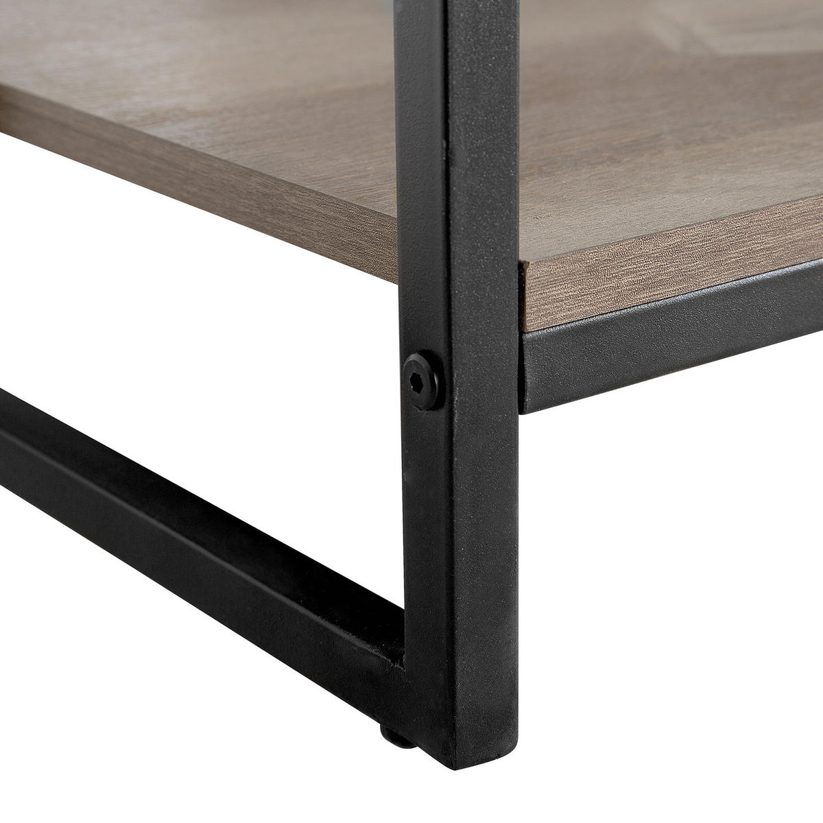 REGAL 4 Fächer Forres - Dunkelbraun, Holzwerkstoff (64/143/40cm) - Beliani