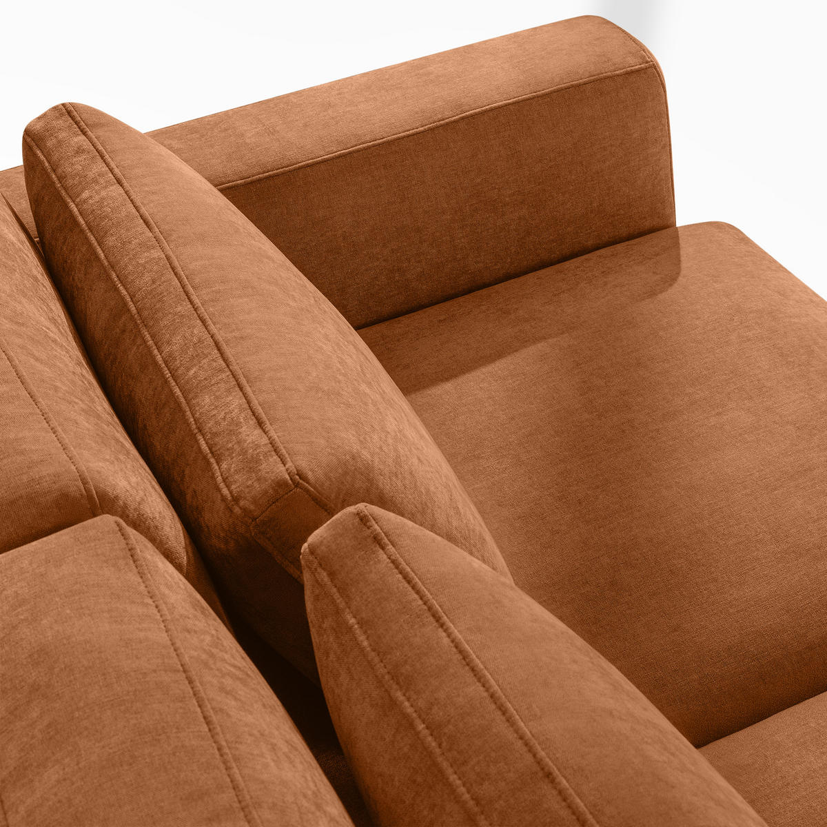 ECKSOFA XL links VERUS - Rot, Holz/Holzwerkstoff (377/328cm) - KONSIMO®