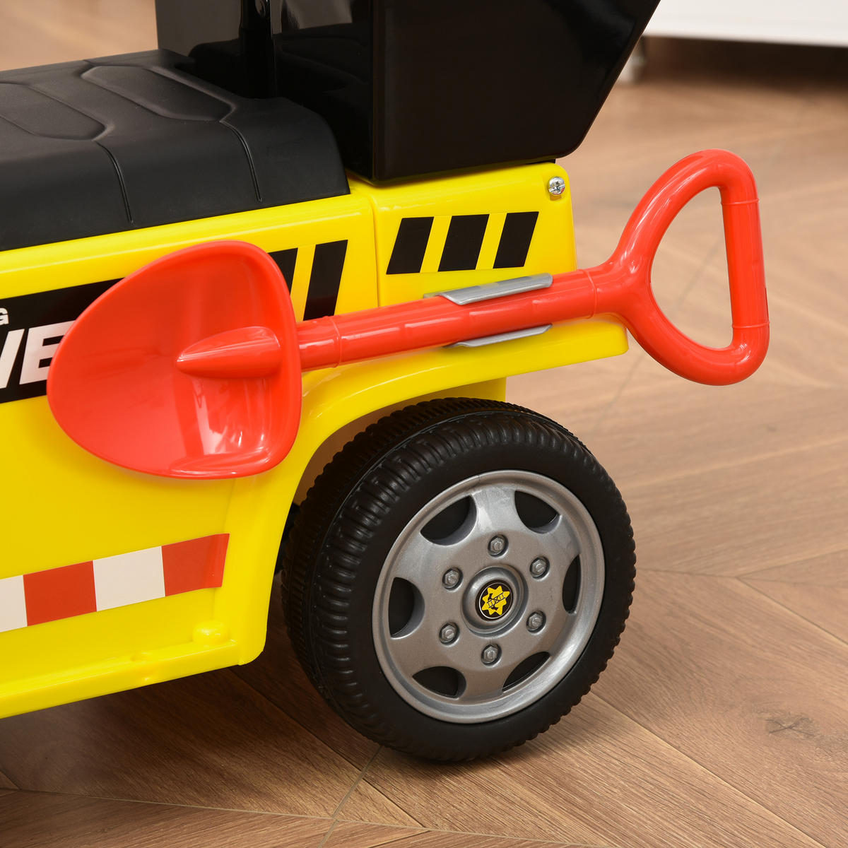 KINDER RUTSCHAUTO, Gelb, Metal+ PP-Kunststoff - Gelb, Metall (72/28.2/42cm) - HOMCOM