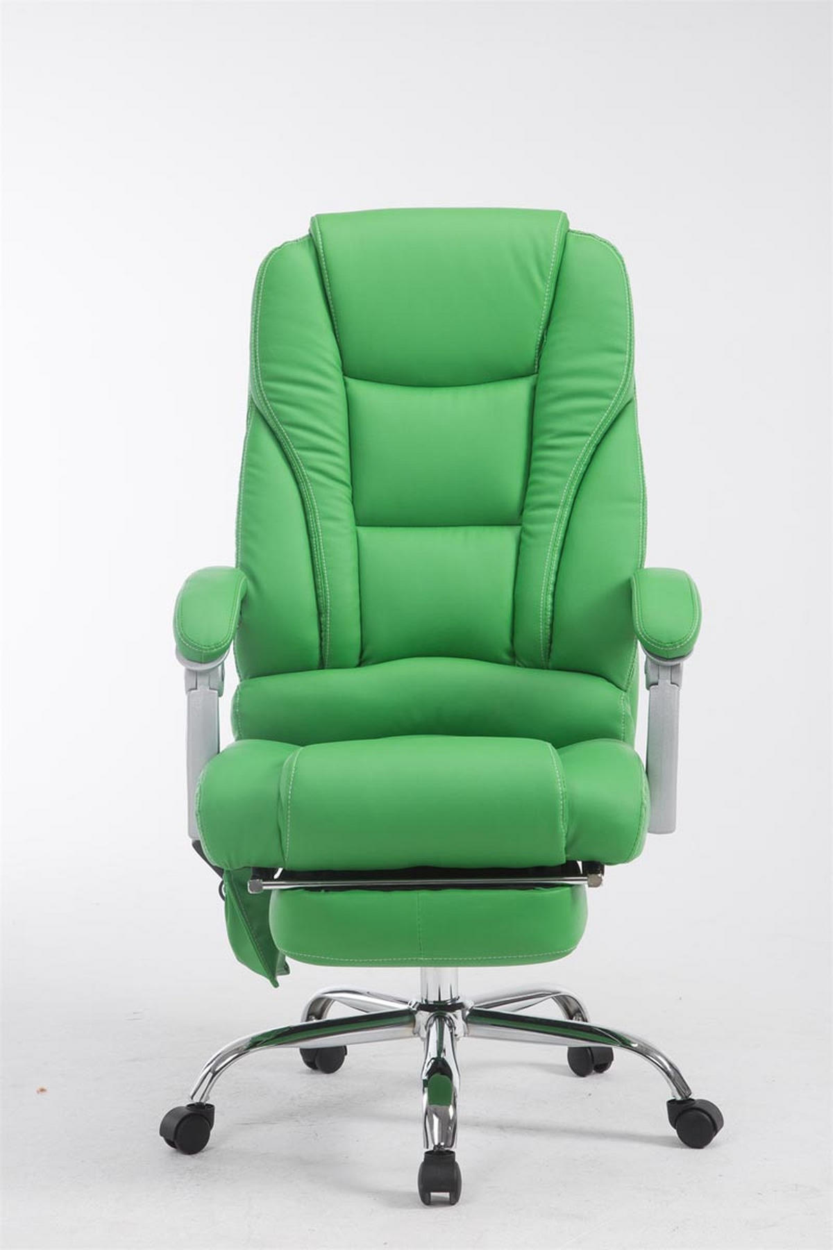BÜROSTUHL Pacira-N, Kunstleder mit Massagefunktion Grün - Grün, Textil/Metall (68/127/64cm) - TPFLiving