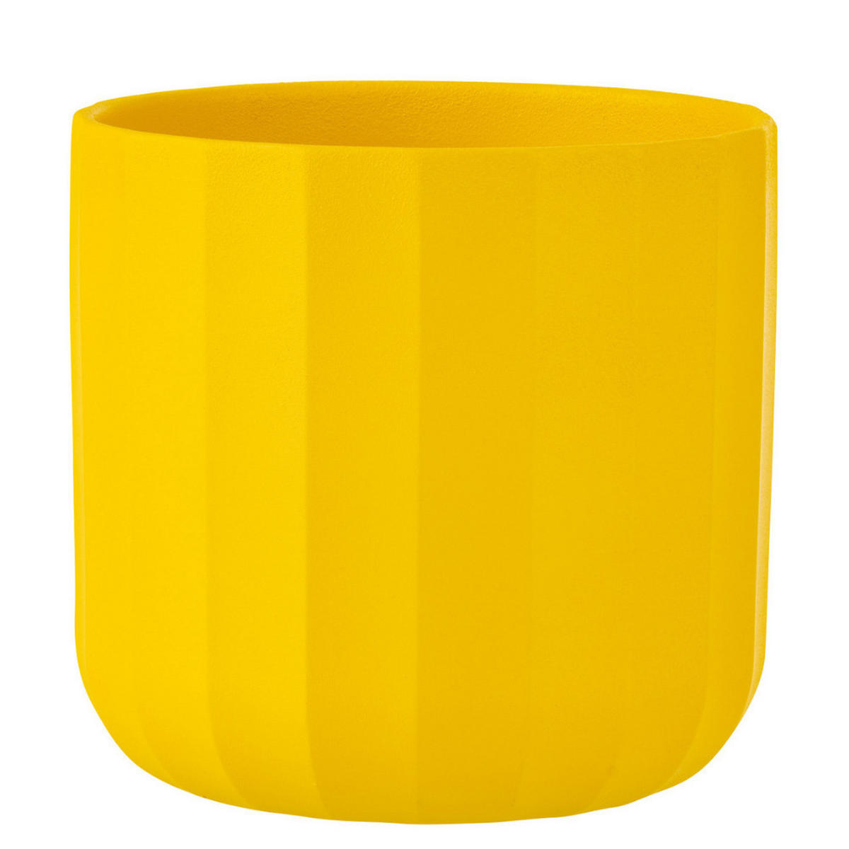 BLUMENTOPF SUMMER - Töpferei - Gelb - L - 2er set - Ø 18,5 cm - Gelb, Keramik (18.5/18cm) - J-Line