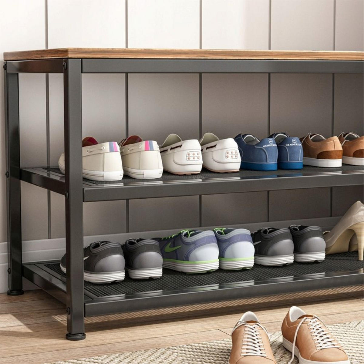 SCHUHSCHRANK, braun 73/30/45 cm - Braun, Holzwerkstoff (73/45/30cm)