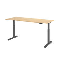 SCHREIBTISCH elektrisch XMKA 80/200/74 cm in Ahornfarben/Graphitfarben - Ahornfarben/Graphitfarben, Holzwerkstoff (80/200/74cm) - bümö