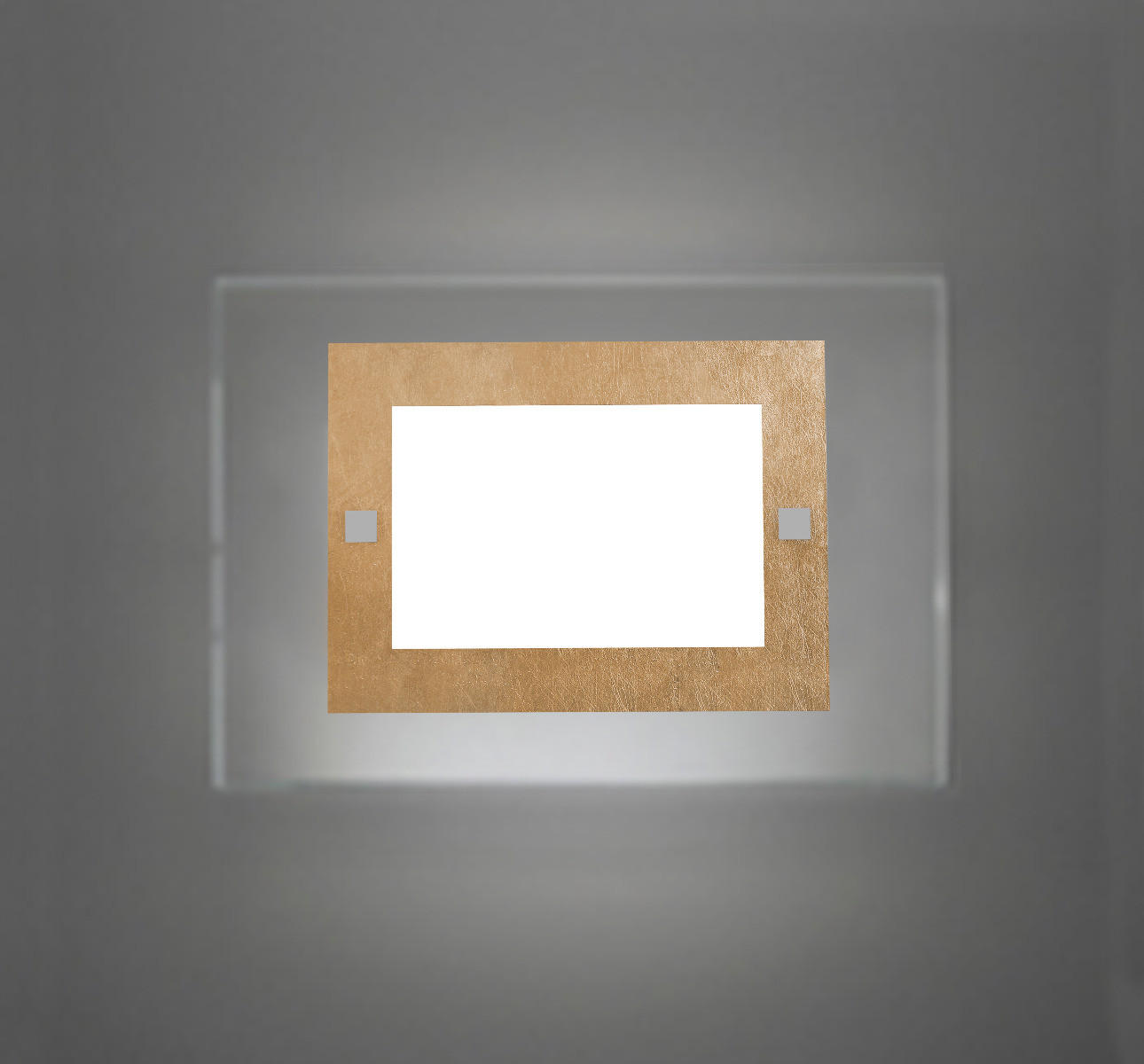 WANDLEUCHTE - Goldfarben, Glas (35/25/6cm) - Lumicom