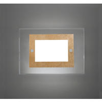 WANDLEUCHTE - Goldfarben, Glas (35/25/6cm) - Lumicom