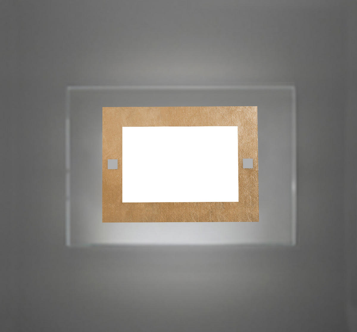 WANDLEUCHTE - Goldfarben, Glas (35/25/6cm) - Lumicom