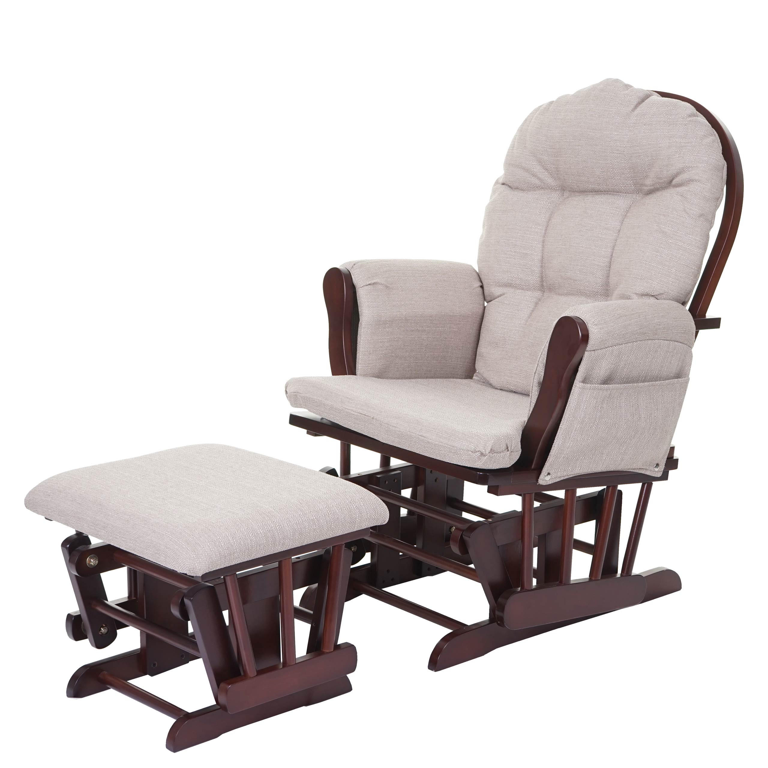 RELAXSESSEL SCHWINGSTUHL Beige, Grau - Beige/Grau, Textil (68/98/76cm) - MCW