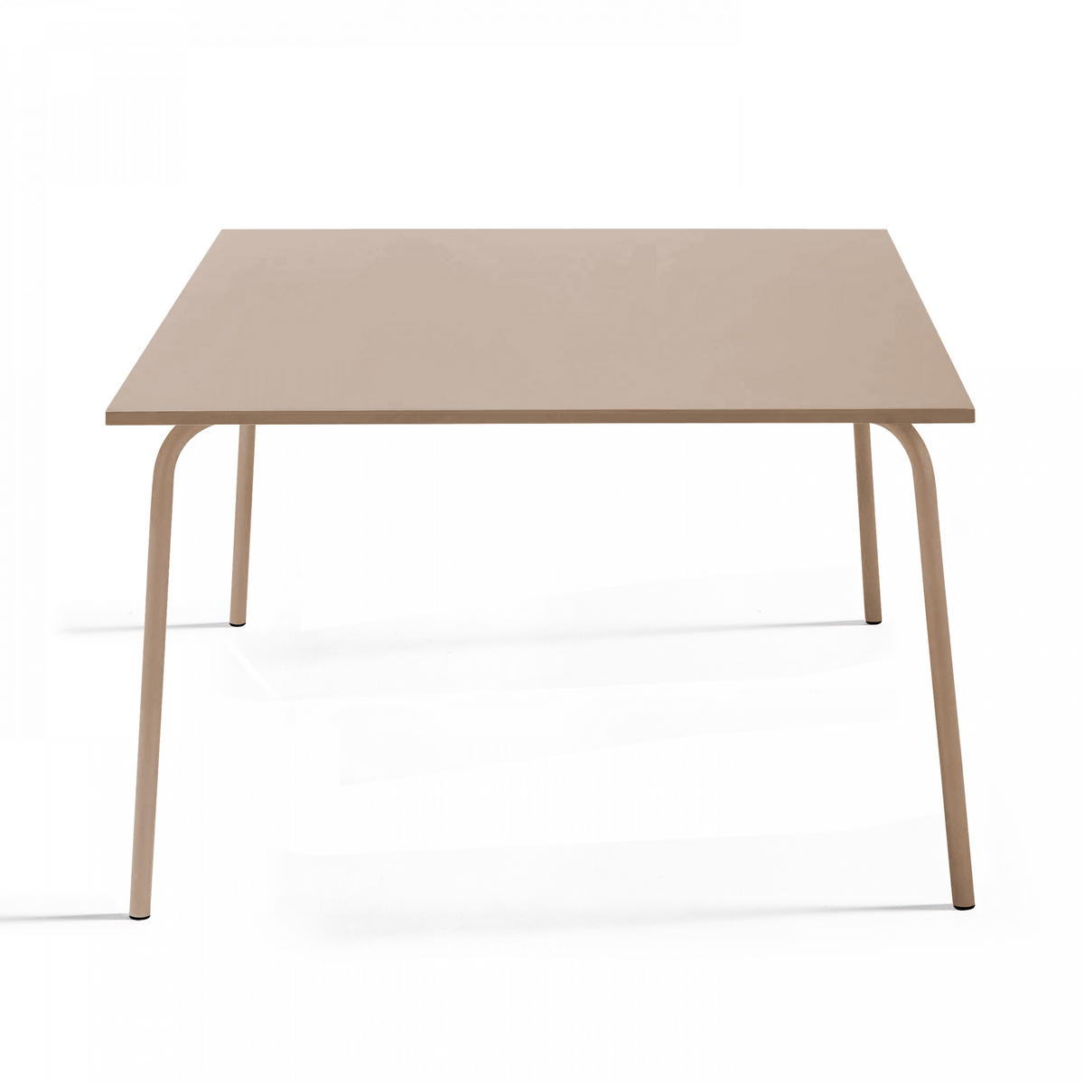 GARTENTISCH , Taupe - Taupe, Metall (120/120/72cm) - Oviala