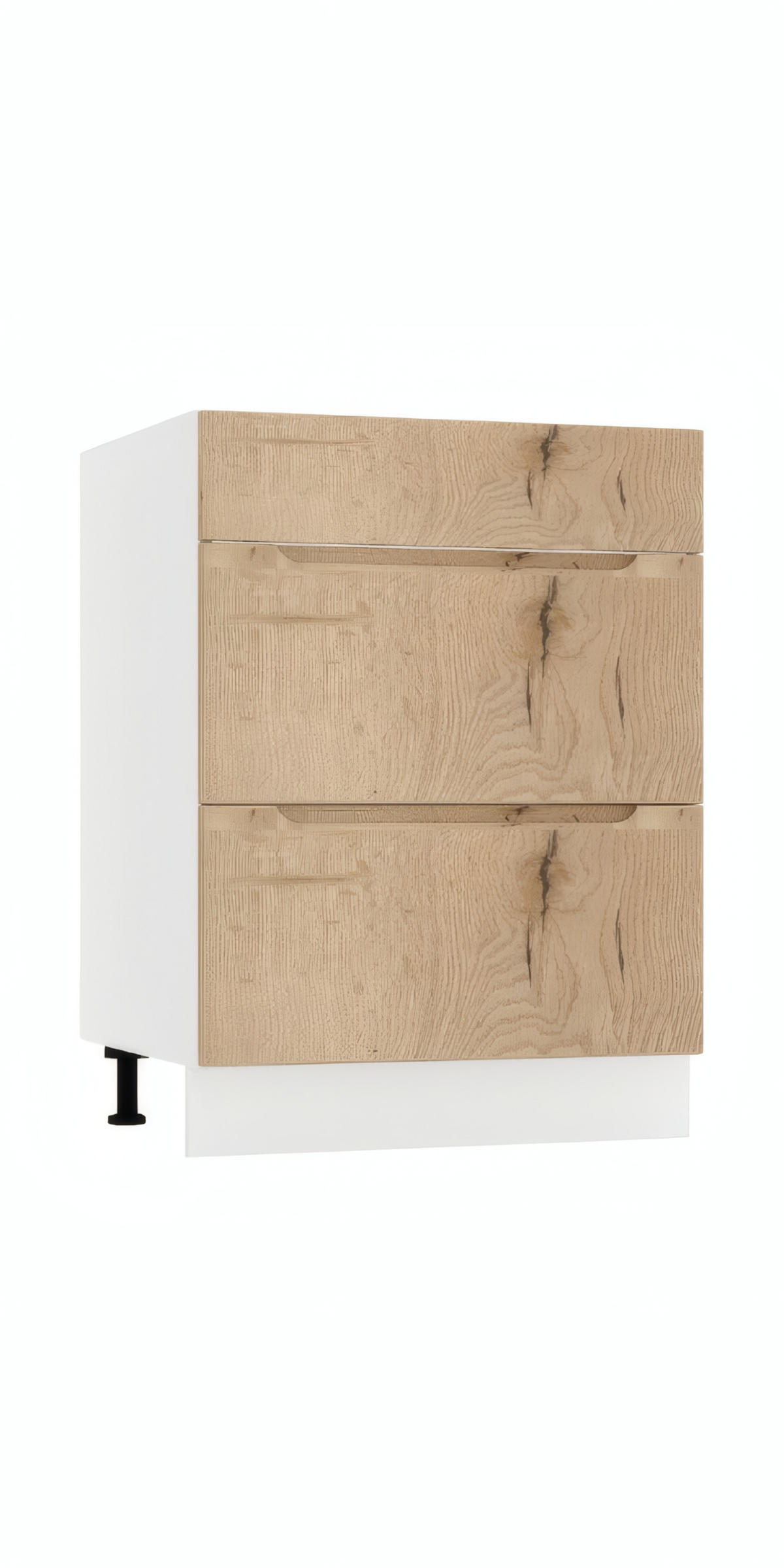 WINKELKÜCHE KS12-G290 - Zivora - Modern & funktional - Eichefarben/Weiß, Holz/Metall (290/213.3/170cm) - ROYAL24_MARKT
