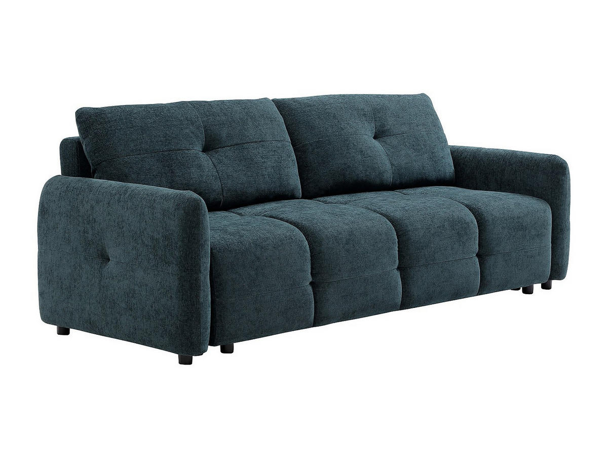 SCHLAFSOFA - 3 Personen - Stoff - Blaugrün - - Grün, Textil (218/86/92cm) - Vente-Unique