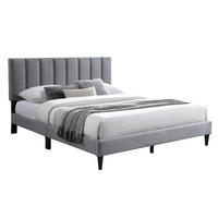 POLSTERBETT mit Lattenrost 140x200 cm Grau - Grau, Textil (140/200cm) - Home Collective