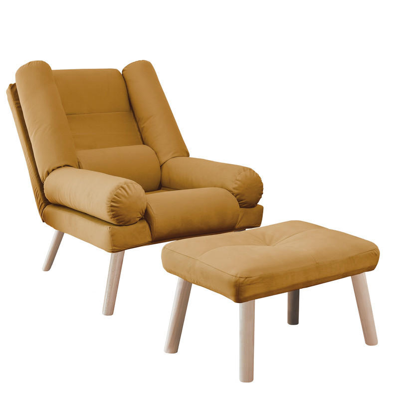 Idohome Relaxsessel Dunkelgelb 75x100x75 cm