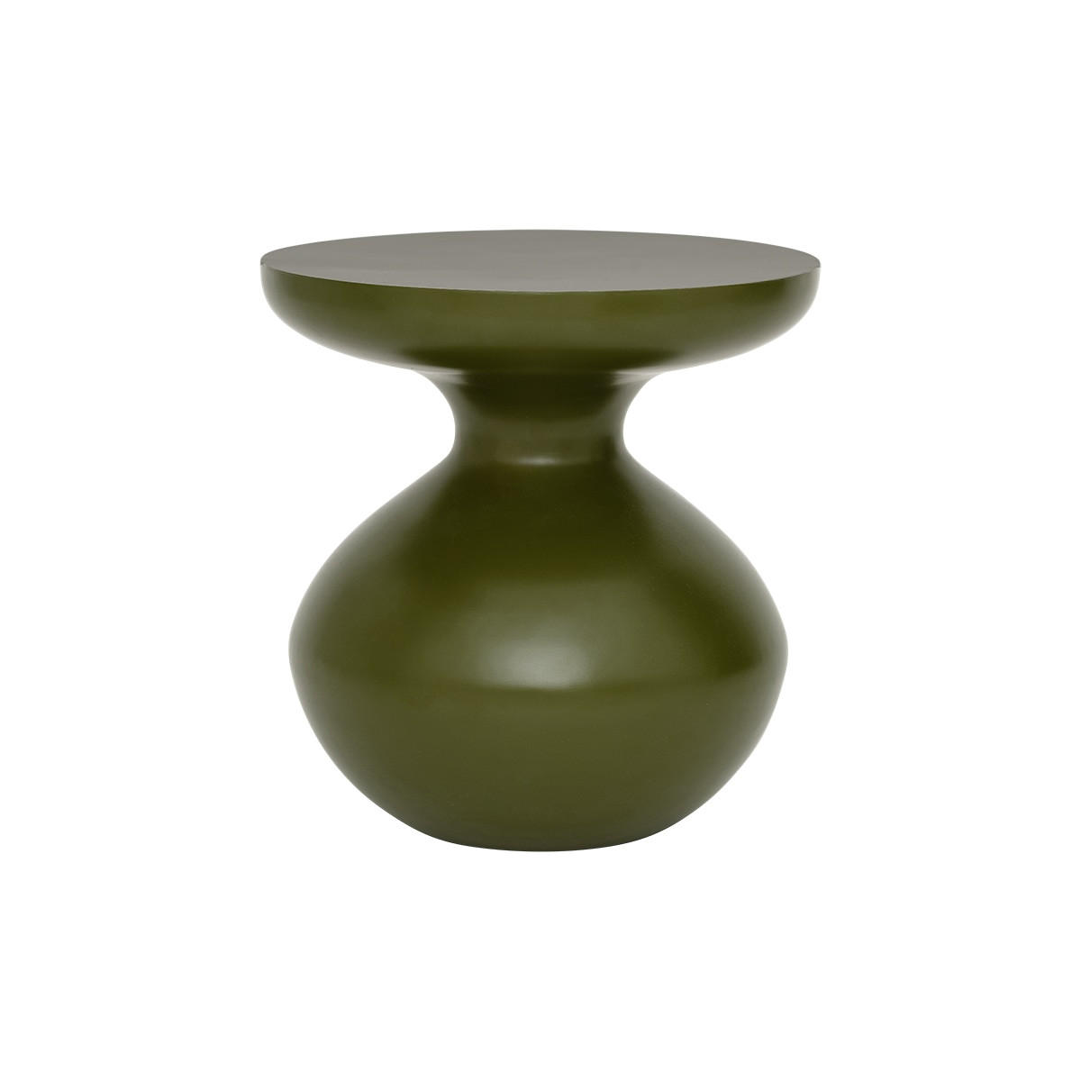 BEISTELLTISCH Tummy Grün aus Metall - Grün, Metall (38/38/40cm) - Tikamoon