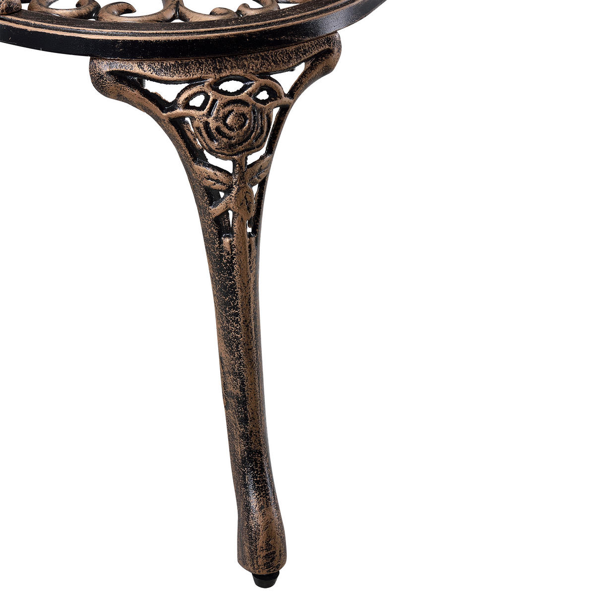 GARTENBANK Monfalcone - Bronzefarben, Metall (99/78/54cm) - casa.pro