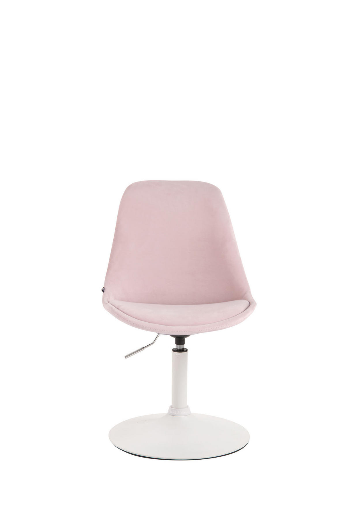 ESSZIMMERSTUHL Samt pink - Pink/Weiß, Textil/Metall (48/76/57cm) - CLP