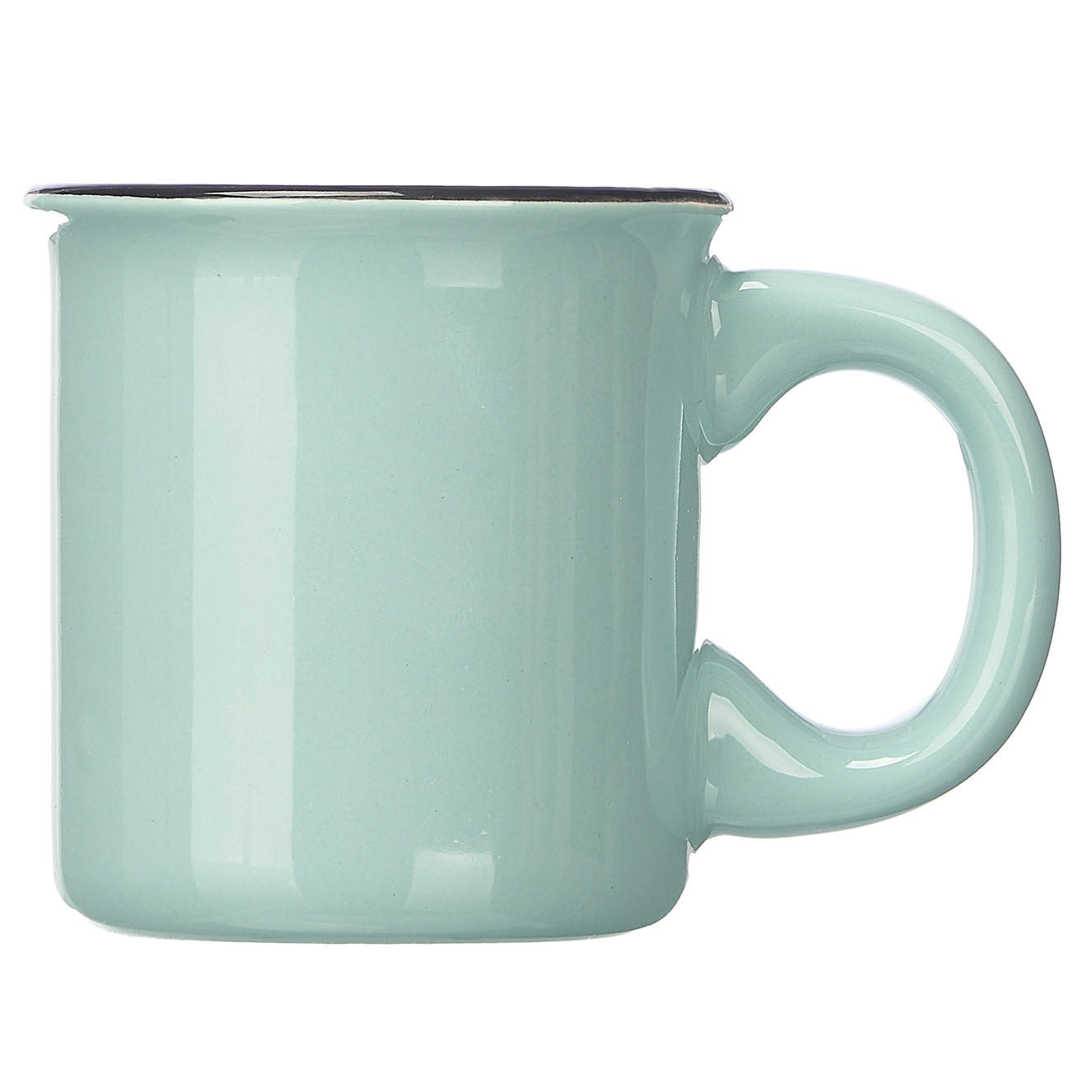 ESPRESSOTASSEN Set 6 Stück 100 ml - Mintgrün, Keramik (100L) - Vessia