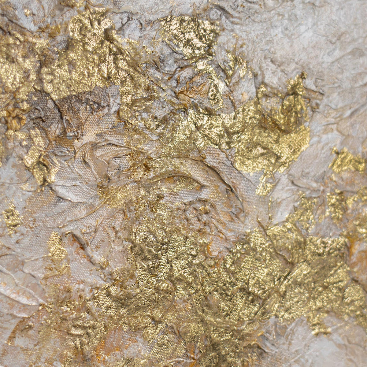 GEMÄLDE Goldene Wolken Schattenfugenrahmen Beige 70x50 cm - Beige, Holz (70/50cm) - YS-art gallery