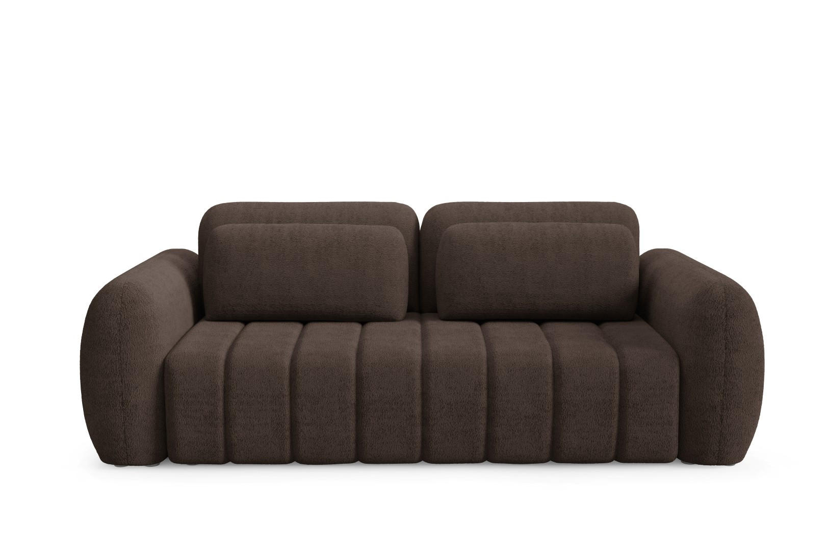 SCHLAFSOFA mit Bettkasten Premium Braun - Schwarz/Braun, Holz/Holzwerkstoff (266/95/110cm) - Furnisell