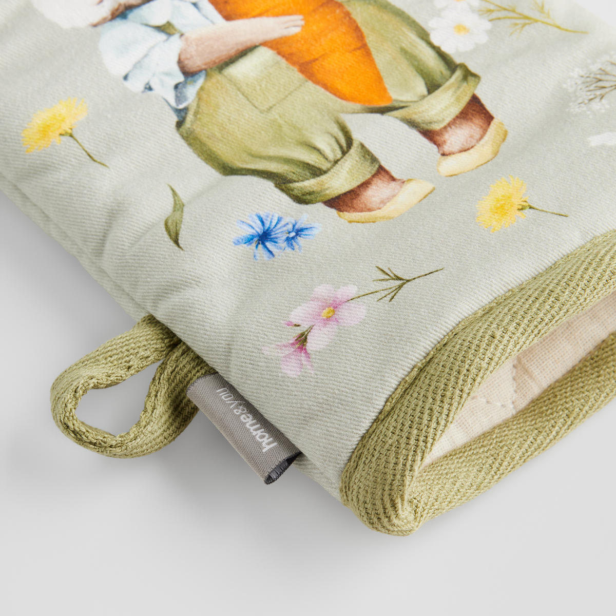 OFENHANDSCHUH 2er Set Emi - Hellgrün, Textil (14/30cm) - home&you