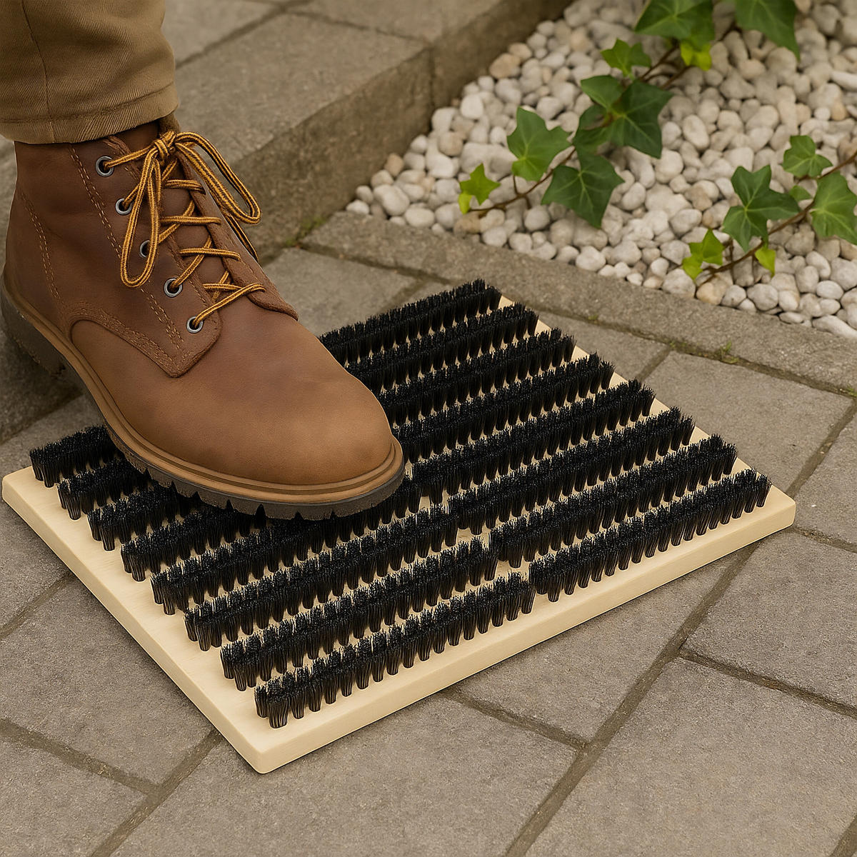 ŠKRABKA na obuv - různobarevná, kov/dřevo (59/4.5/36cm) - Relaxdays