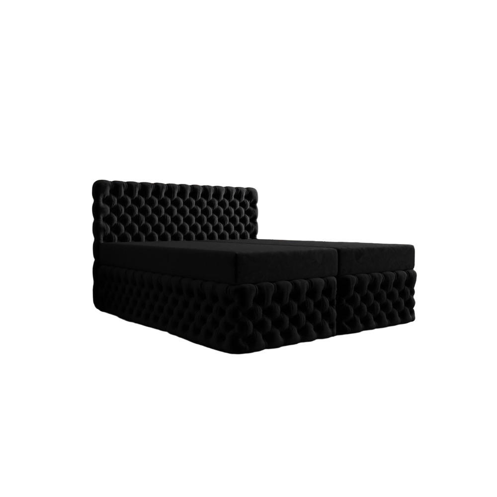 B&B Home Boxbett Schwarz 200x200 cm