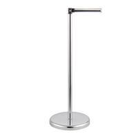 STAND-WC-ROLLENHALTER, silber - Chromfarben, Metall (19/55/19cm) - bremermann