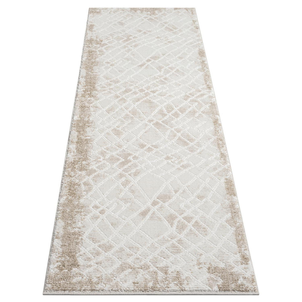 KURZFLOR-TEPPICH Antik 215 Creme 80x300 cm - Creme, Textil (80/300cm) - carpet city