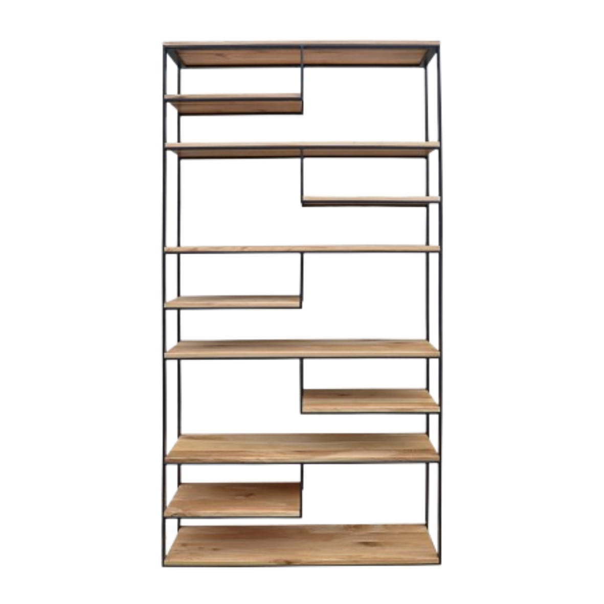 BÜCHERREGAL aus Eiche für das Wohnzimmer DERA - Eichefarben, Holz (120/190/35cm) - Rawood Furniture