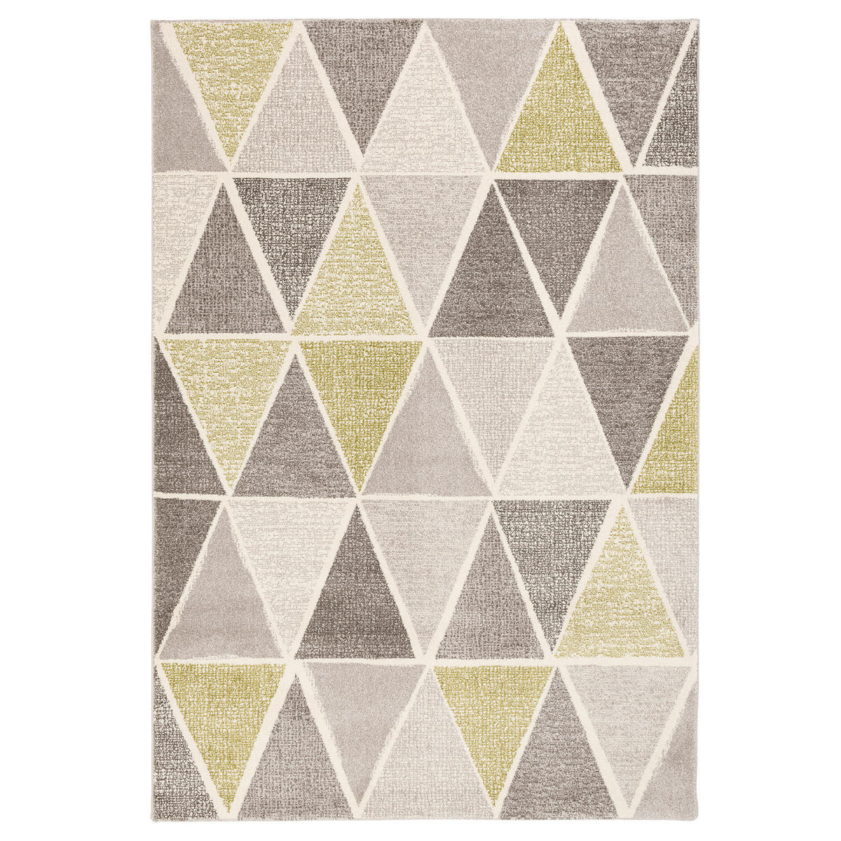 DESIGNER TEPPICH SEVILLA MODERN PRISMA - Grau/Grün, Textil (80/150cm) - Pergamon