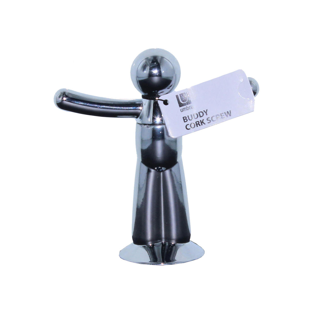 KORKENZIEHER Buddy, Silber - Silberfarben, Kunststoff (11.18cm) - Umbra