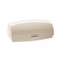 BROTKASTEN Creme 45/28.5/17 cm KB7932 - Creme, Metall (28.5/17/45cm) - Klausberg 