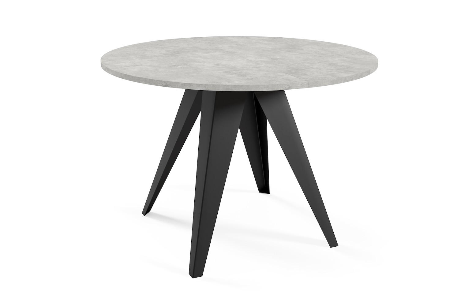 ESSTISCH Gerda Bellato Grau / Schwarz 100/138 / 100 / 76cm - Schwarz/Grau, Holz/Holzwerkstoff (100/100/76cm) - Feldmann-Wohnen