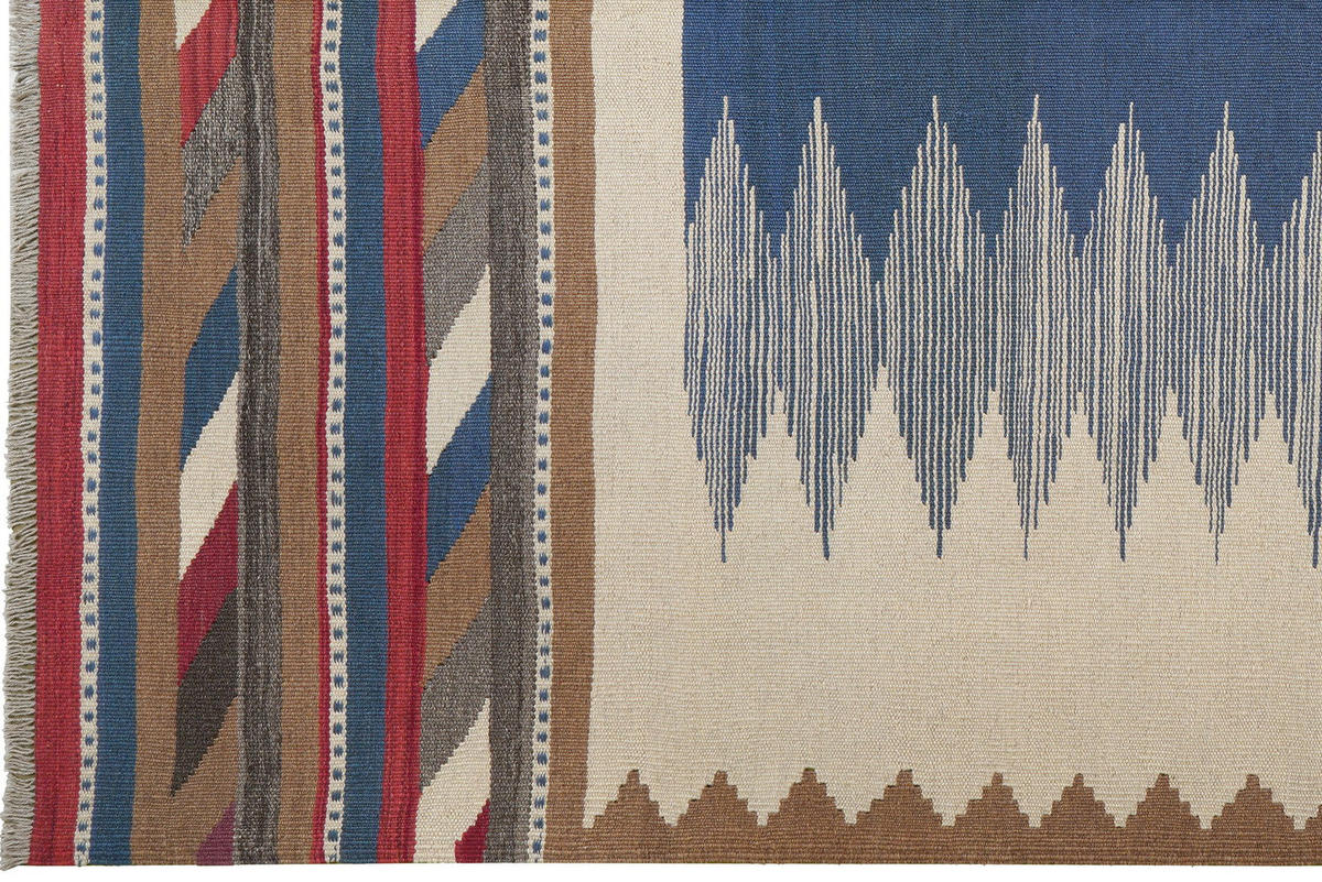 HANDWEBTEPPICH Kelim Gashgai Beige 264/176 cm Schurwolle - Beige, Textil (176/264cm) - Looma