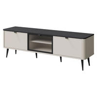 TV-ELEMENT Marly 2K1W RE12 - Kaschmir/Schwarz, Holzwerkstoff/Metall (160/52/40cm) - MIRJAN24