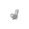 RELAXSESSEL SARI Hellgrau Webstoff - Hellgrau/Schwarz, Textil/Metall (77/108/89cm) - KAWOLA