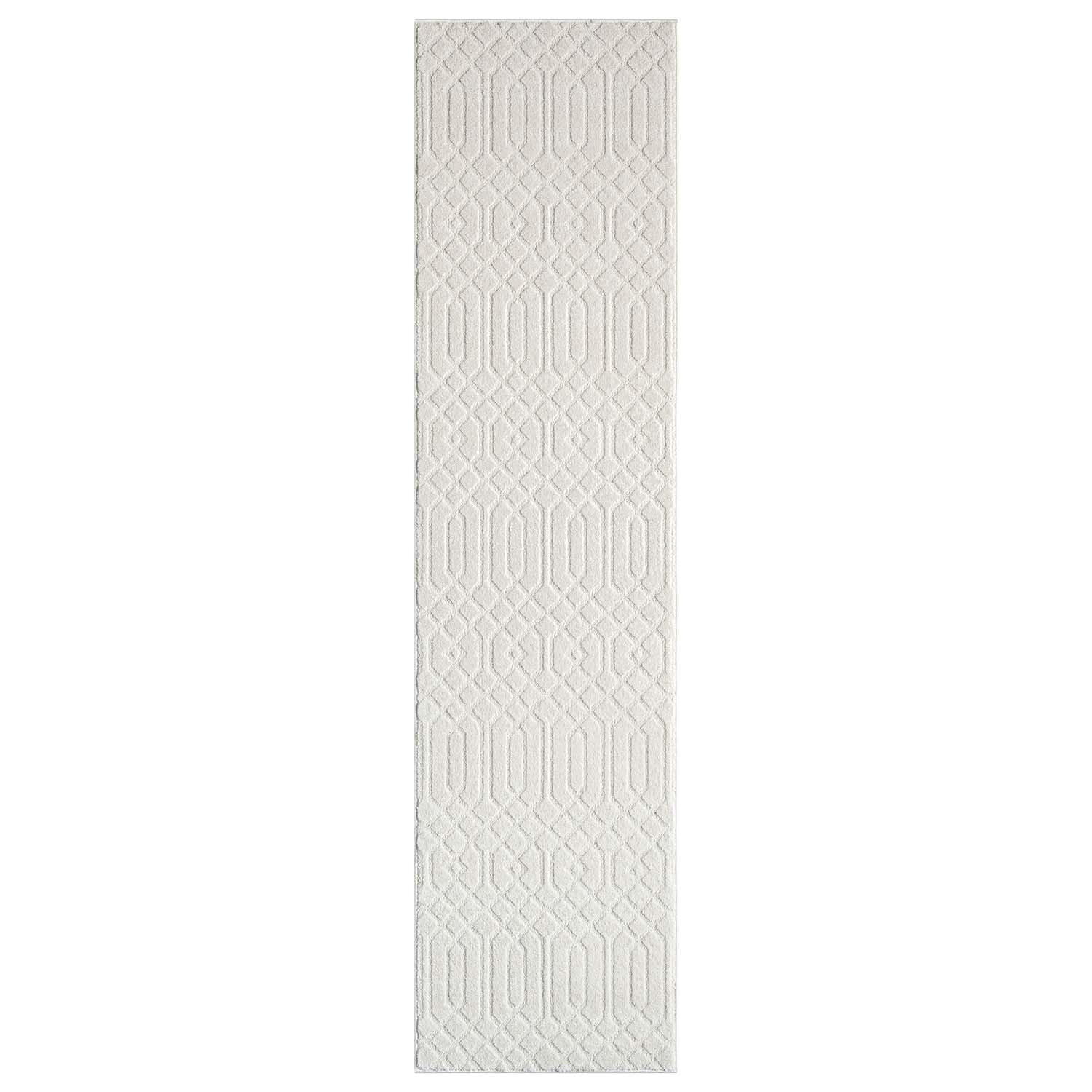 KURZFLOR-TEPPICH Flair 138 Creme 80x300 cm - Creme, Textil (80/300cm) - carpet city