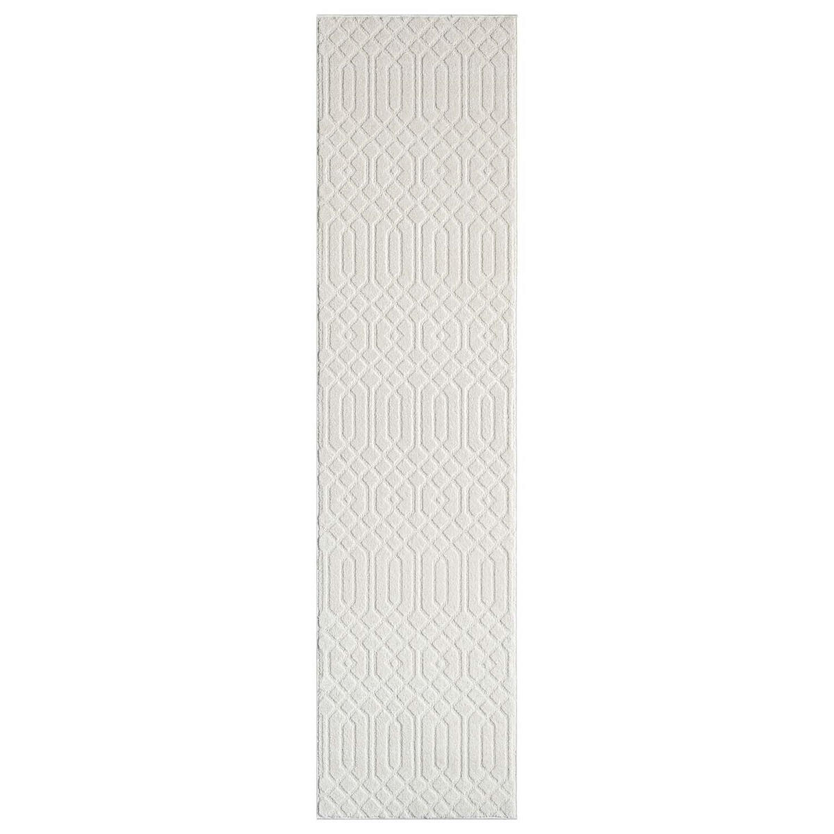 KURZFLOR-TEPPICH Flair 138 Creme 80x300 cm - Creme, Textil (80/300cm) - carpet city