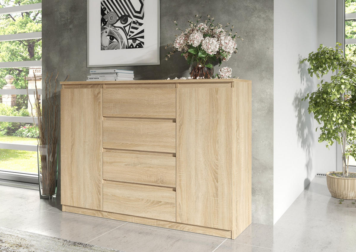 KOMMODE Sonoma 139/102/39 - Sonoma Eiche, Holzwerkstoff (139/102/39cm) - RAUMHIRSCH FURNITURE