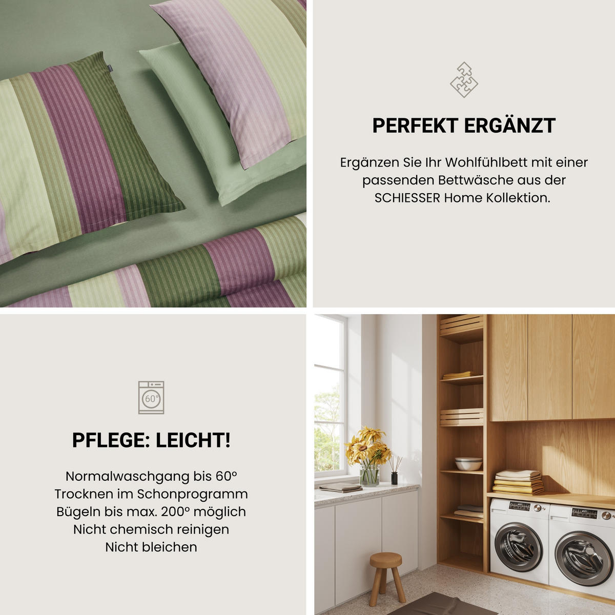 SPANNBETTLAKEN Elli - 97/3 - 100 x 200 cm - Hellgrün - Hellgrün, Textil (100/200cm) - SCHIESSER