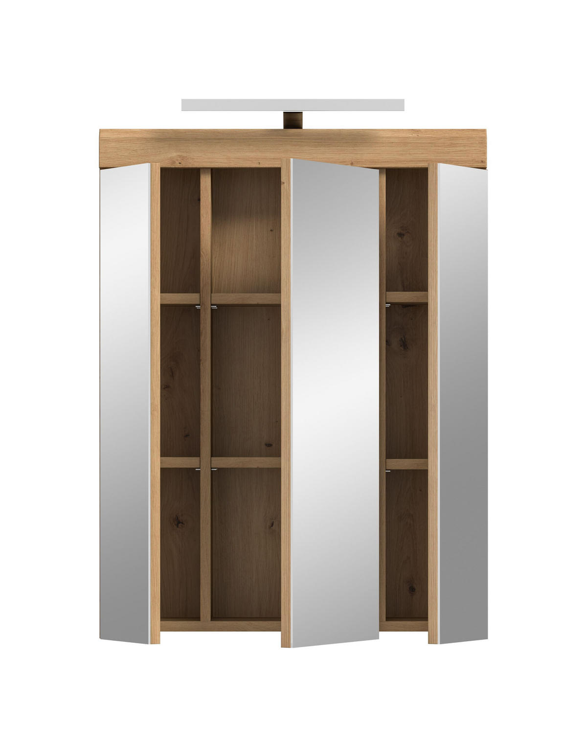 SPIEGELSCHRANK inkl. Bel. SCOUT (B/H/T: ca. 60/79/18 cm) in Artisan Eiche Nachbildung/Salbei - Eiche Artisan, Holzwerkstoff (60/79/18cm)