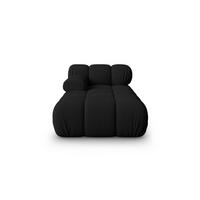 CHAISELONGUE links Bellis aus 3D-Stoff schwarz - Schwarz, Textil (94/70/155cm) - Micadoni