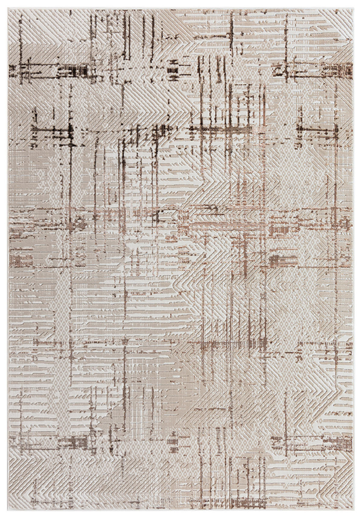 MAZOVIA TEPPICH UE68A - Beige, Grün - 200 x 300 cm - Beige/Grün, Textil (200/300cm) - Mazovia