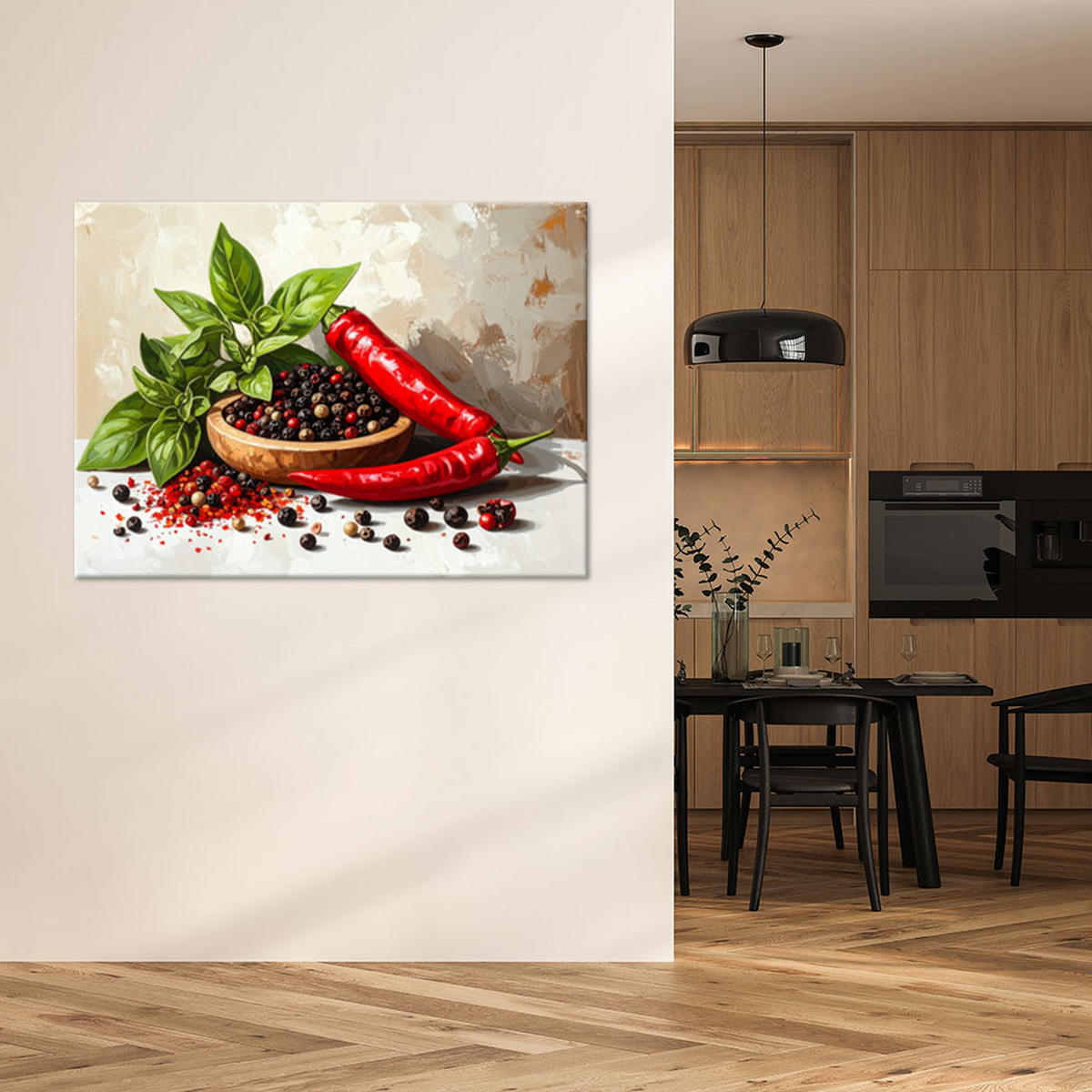 LEINWANDBILD Essen & Trinken 100x70cm - Multicolor, Textil (100/70cm) - Feeby