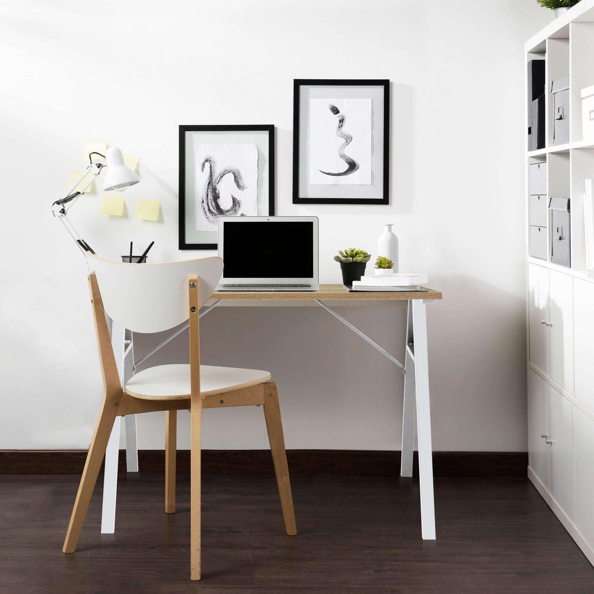SCHREIBTISCH platzsparend Beige 50/80/74 cm - Beige, Holzwerkstoff (80/50/74cm) - Mobili Rebecca