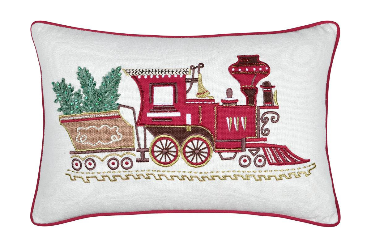 WEIHNACHTSKISSEN Print 35/55 cm - Multicolor, Naturmaterialen (55/35cm)