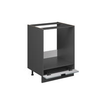 HERDUMBAUSCHRANK Fame-Line Hellblau-grau 60 cm , AP Eiche - Anthrazit/Blaugrau, Holzwerkstoff (60/82/60cm) - Vicco